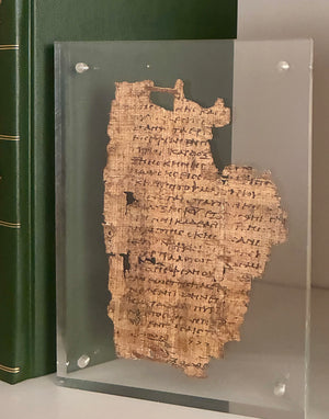 Papyrus 18 Old & New testament Manuscript Typology | Replica of Exodus & Revelation on Single Leaf