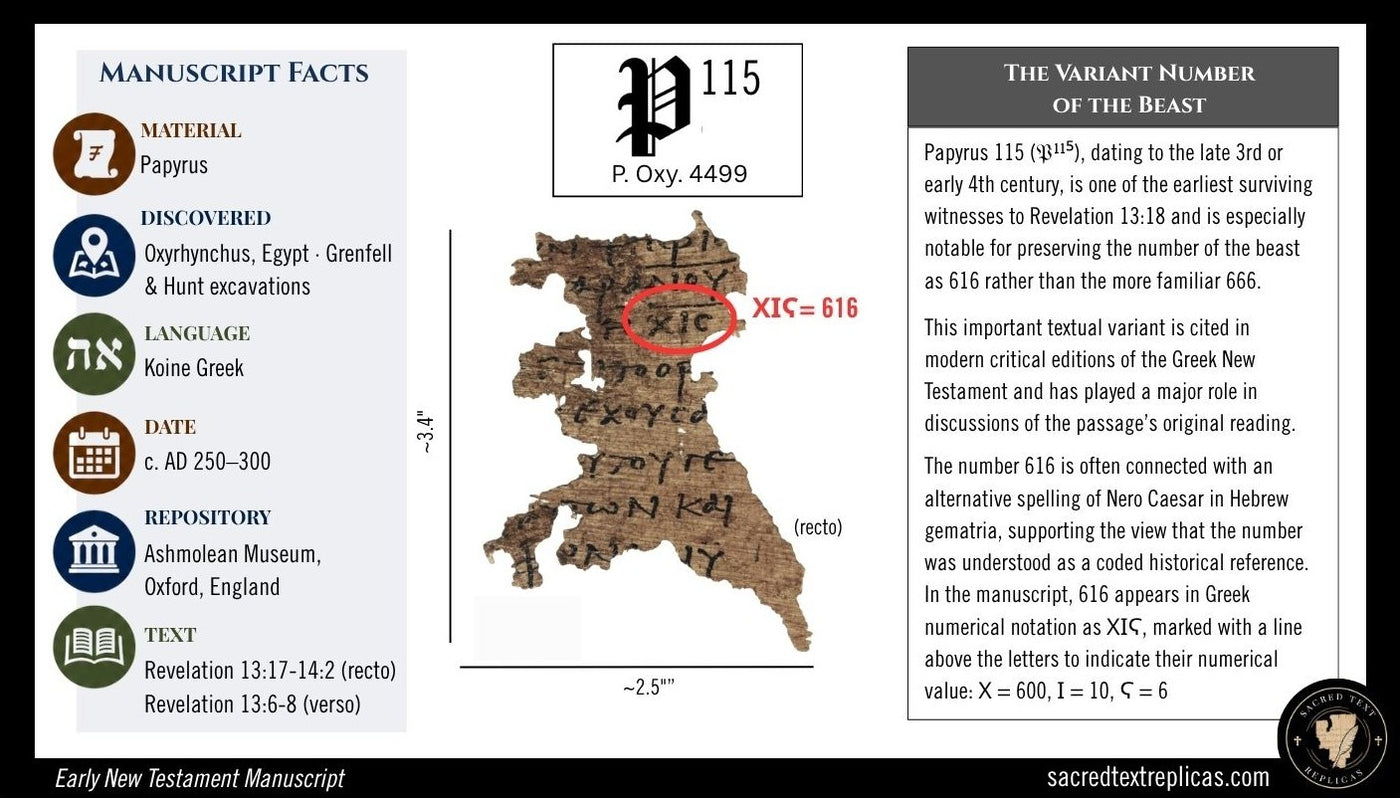 Papyrus 115 — The 616 Variant