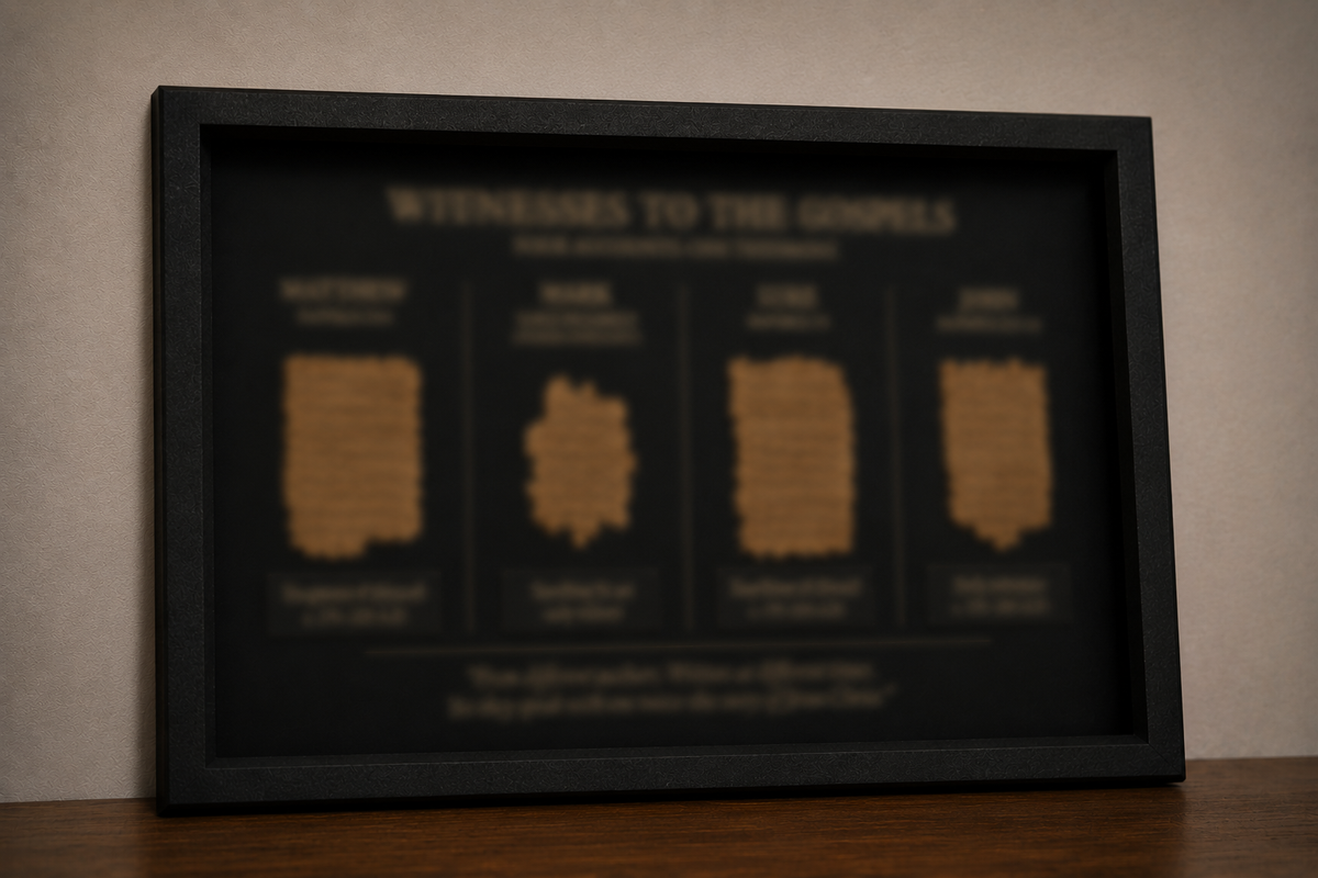 The Four Gospels Framed Set