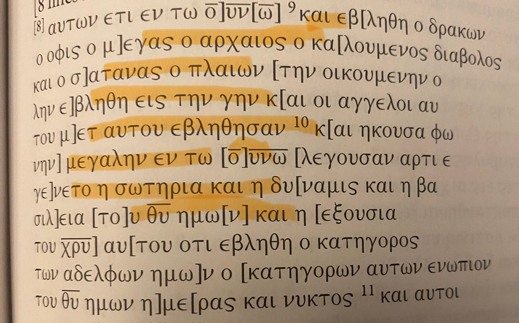 Heavenly Victory Over the Dragon! Book of Revelation | Papyrus 115 Replica