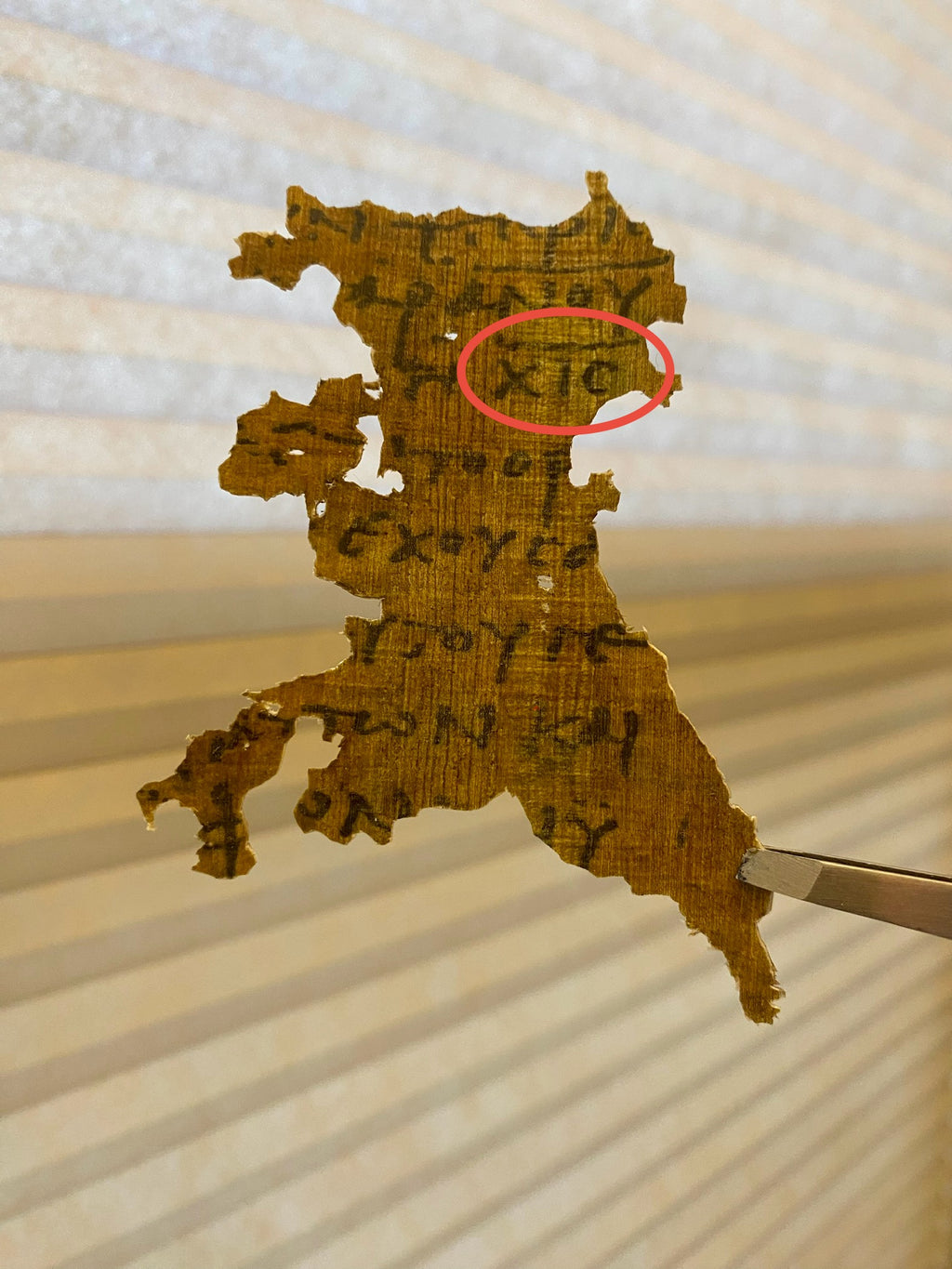 Revelation: 616 Mark of the Beast Variant: Replica of Papyrus 115