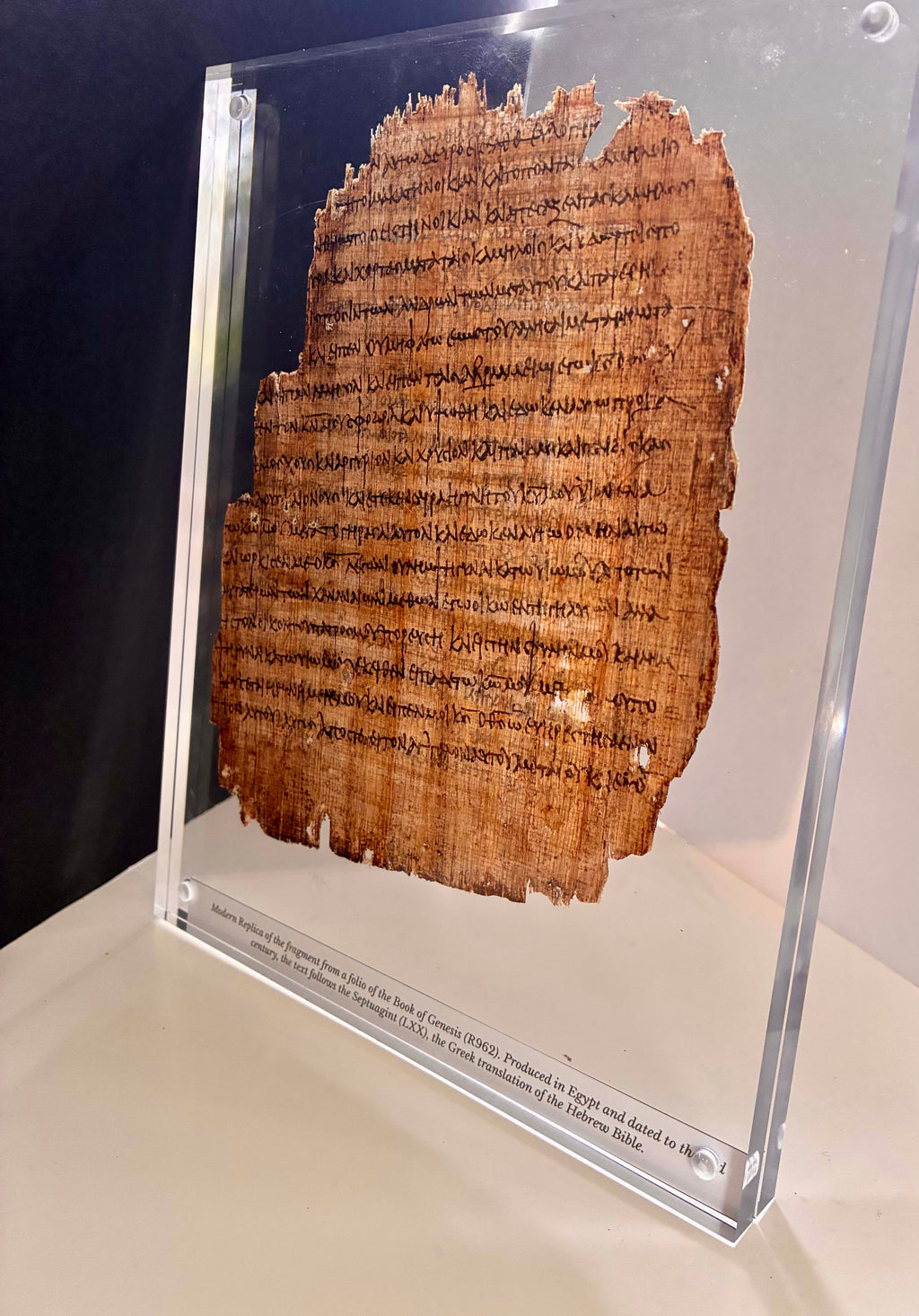 Rebekah at the Well LXX Papyrus Replica | The Servant Recounting the Story | Genesis 24:31–47
