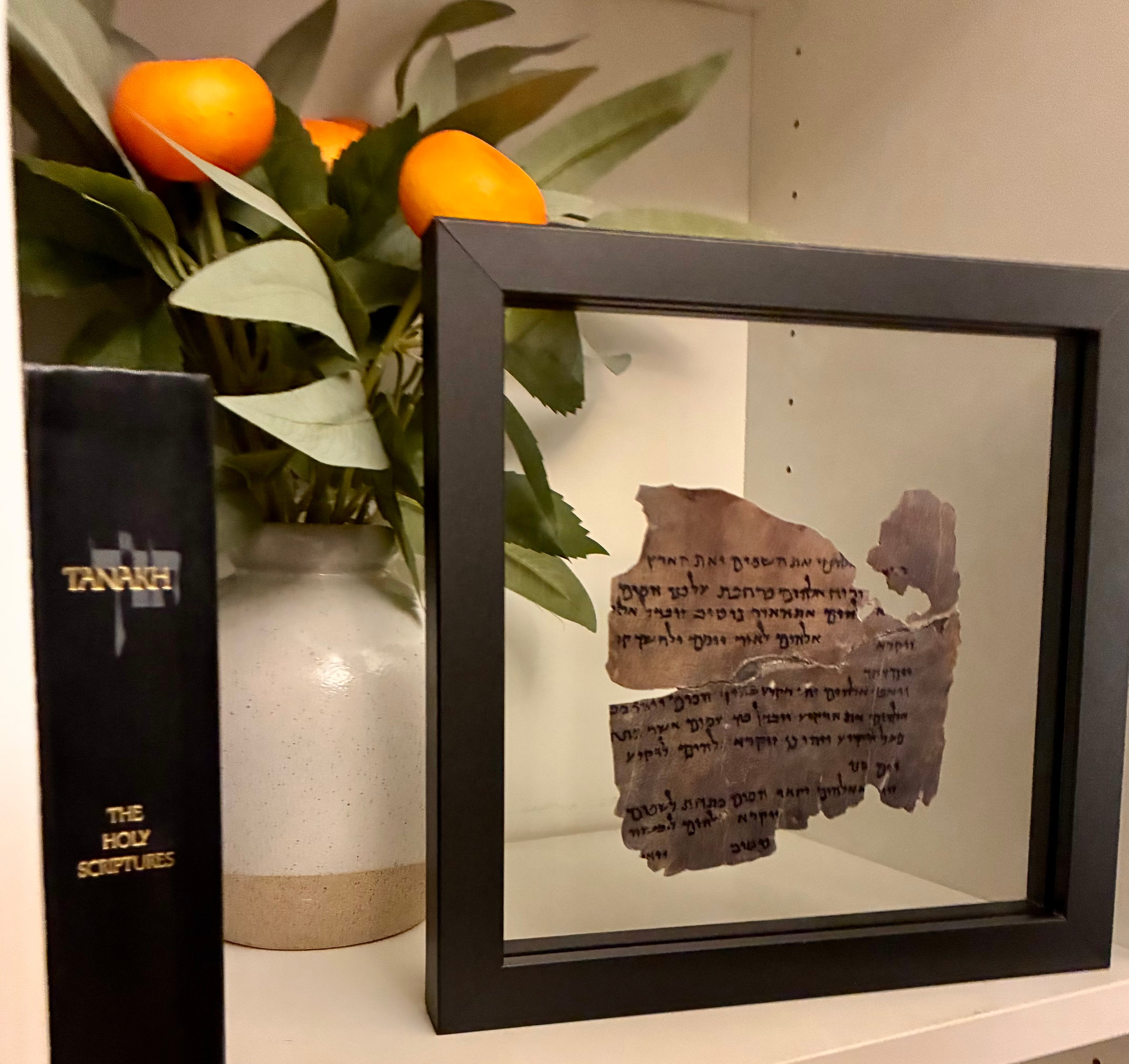 Genesis 1 Dead Sea Scroll Replica on Real Goat Vellum | "In the Beginning God Created..."