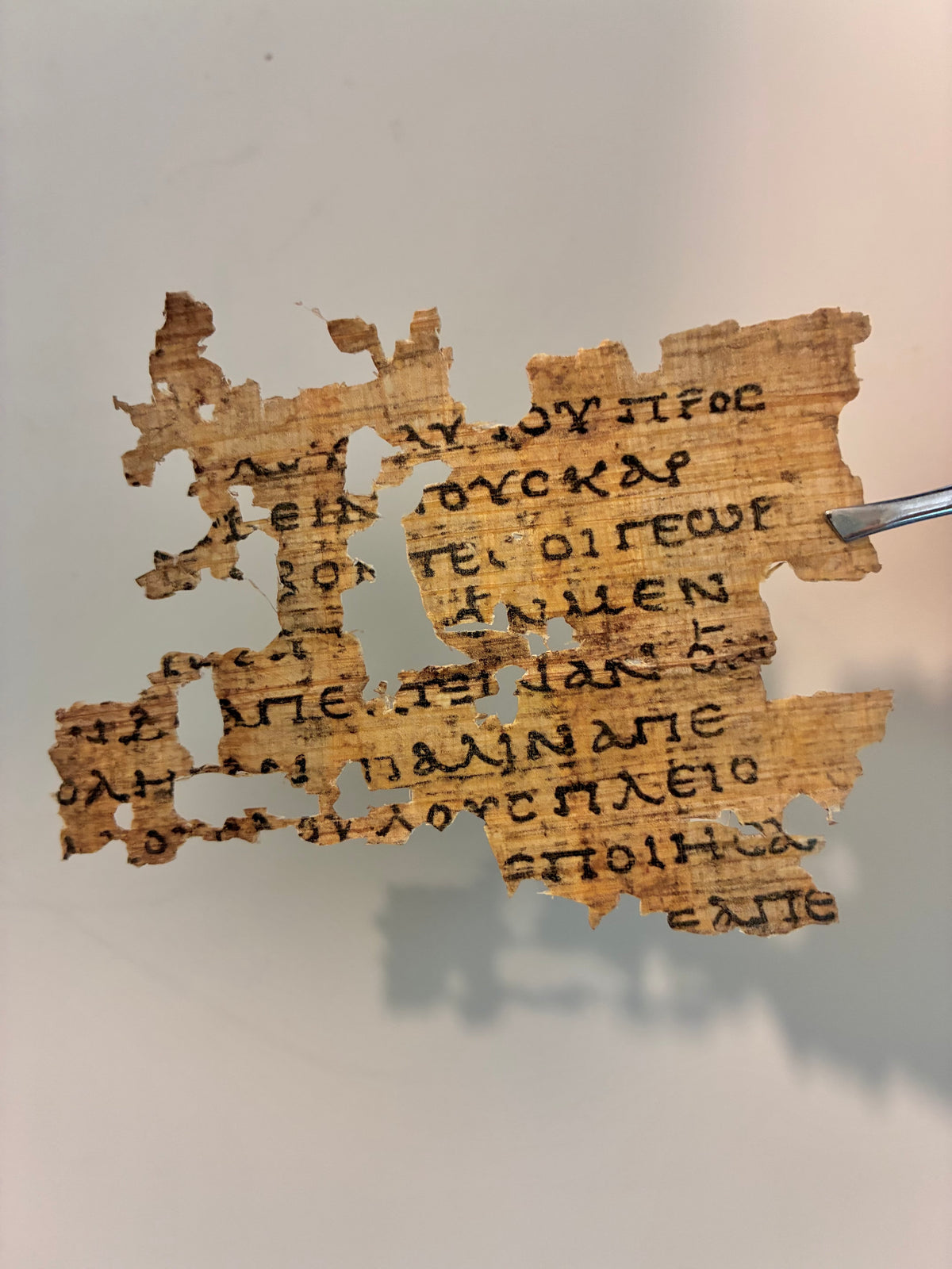 "But last of all he sent..." | Matthew 21 | Papyrus 104 Replica | 2nd Century Biblical Manuscript
