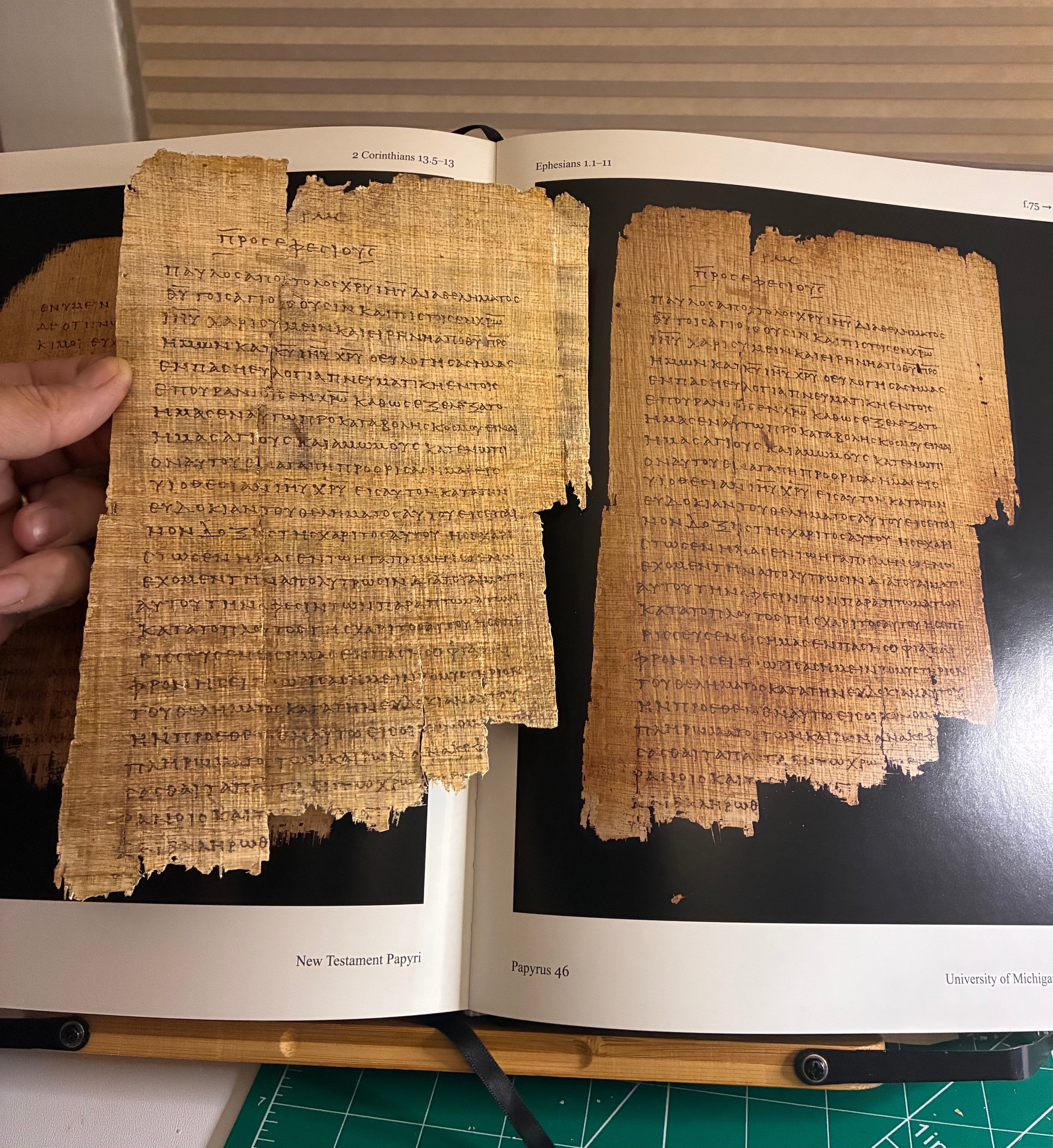Spiritual Blessings in Heavenly Places | Ephesians 1:1-20  | Papyrus 46 Master-crafted Replica