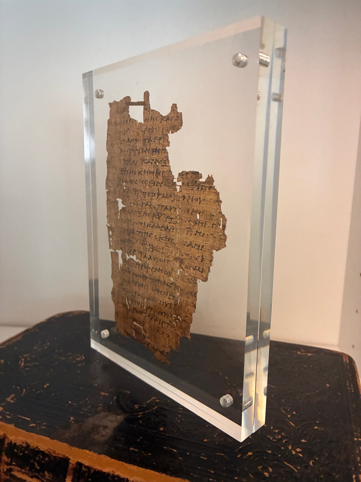 Papyrus 18 Old & New testament Manuscript Typology | Replica of Exodus & Revelation on Single Leaf