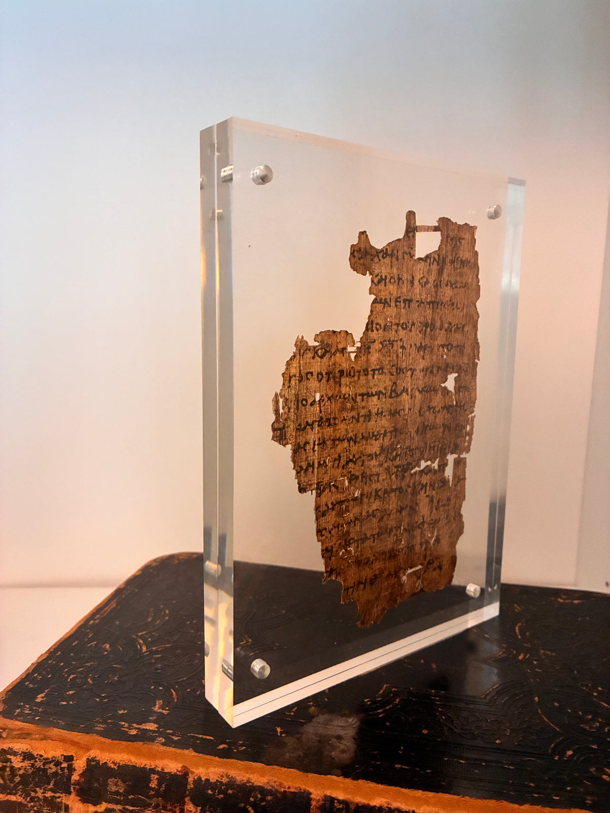 Papyrus 18 Old & New testament Manuscript Typology | Replica of Exodus & Revelation on Single Leaf