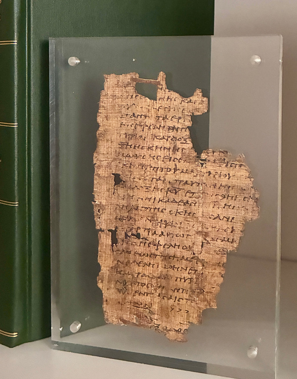 Papyrus 18 Old & New testament Manuscript Typology | Replica of Exodus & Revelation on Single Leaf