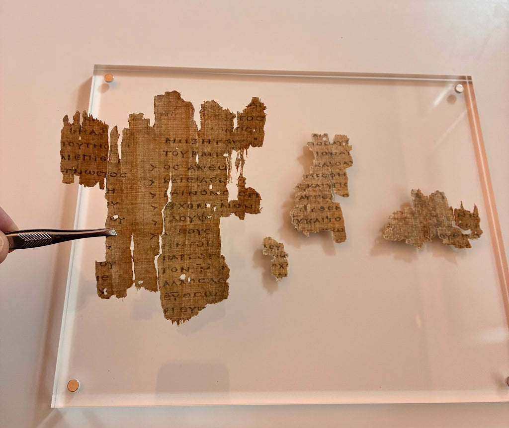 Irenaeus Papyrus Replica | P.Oxy. 405 | Baptism of Jesus | Matt. 3:16–17 | Early Church Father