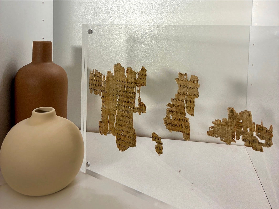 Irenaeus Papyrus Replica | P.Oxy. 405 | Baptism of Jesus | Matt. 3:16–17 | Early Church Father