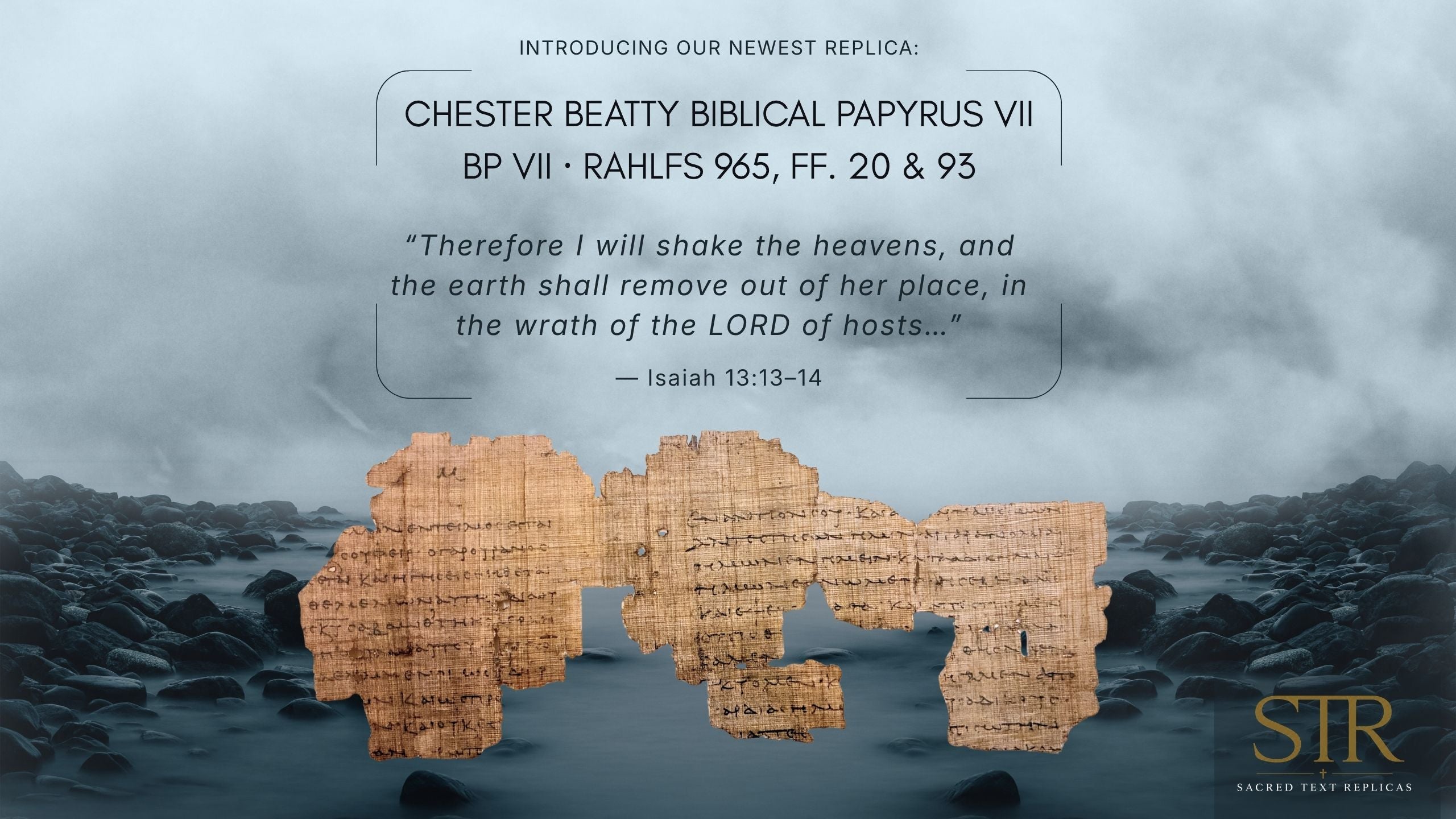 “I Will Shake the Heavens” | Isaiah 13 and 59 | Rahlfs 965, ff. 20 & 93 | Master-Crafted Biblical Manuscript Replica