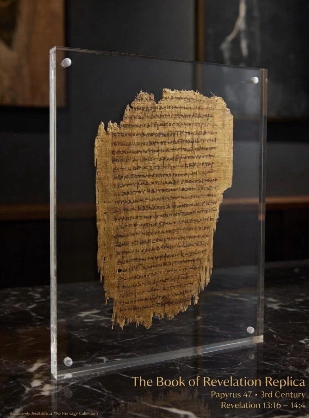 The Number of the Beast | Papyrus 47 Replica | Book of Revelation | 3rd Century